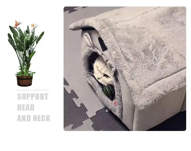 Title 13, Soft Cats Bed Deep Sleep Small Dog Winter House...