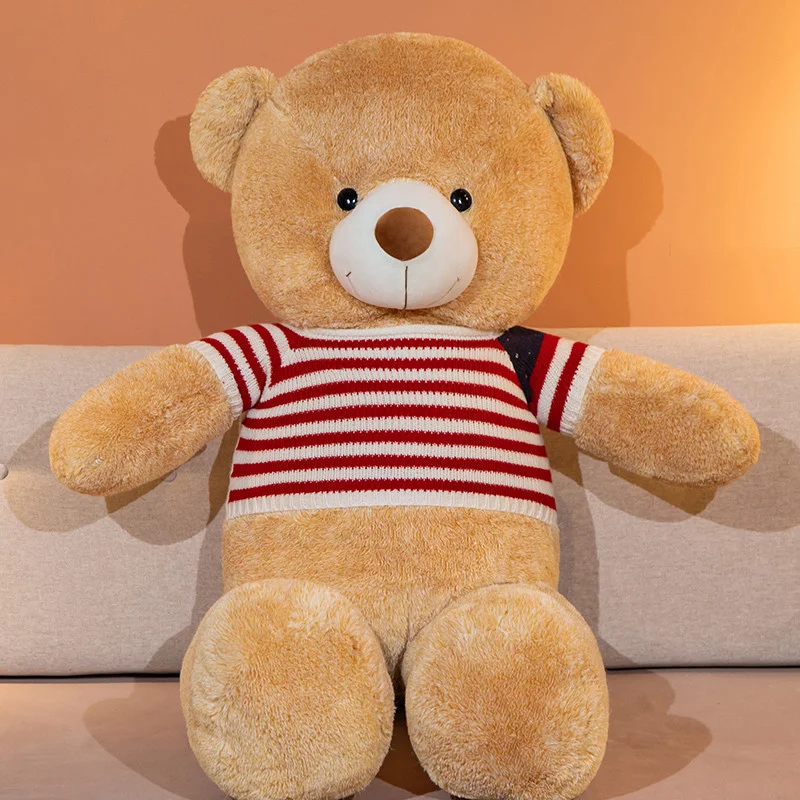 Urso de pelúcia grande e fofo, presente perfeito para meninas. Macio, abraçável e charmoso, ideal para brincar e decorar o quarto. — foto 2