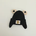Touca de lã de urso quente de tricô infantil para atividades ao ar livre. Mantém as crianças aquecidas e confortáveis, proteção contra o frio. — foto 11