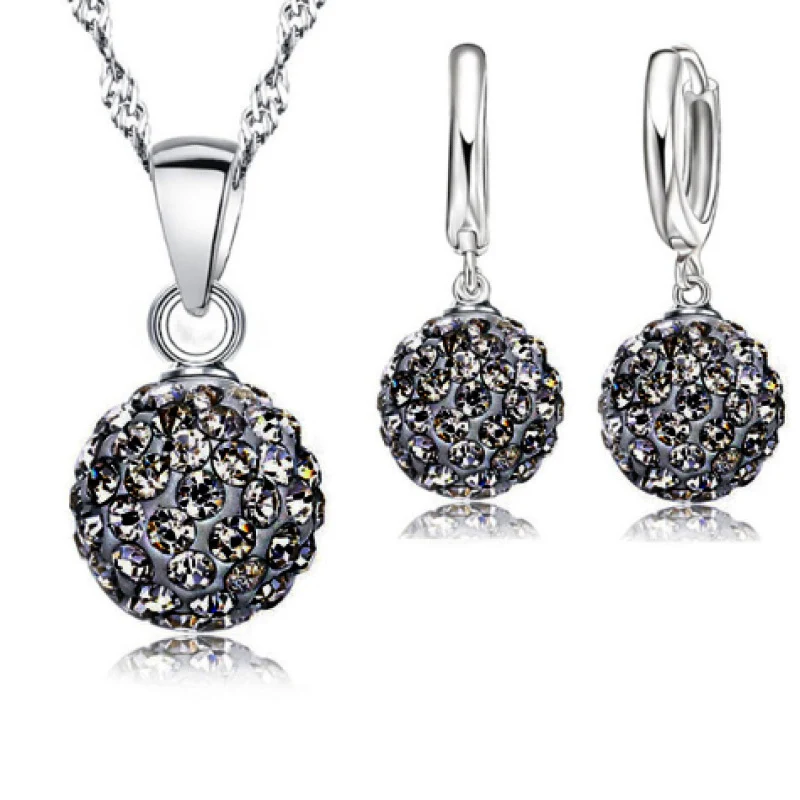 Title 12, Conjunto de brincos e colar Shambhala Diamond B...