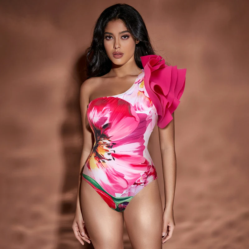 Title 4, Fashion Design One-piece Swimsuit European And ...