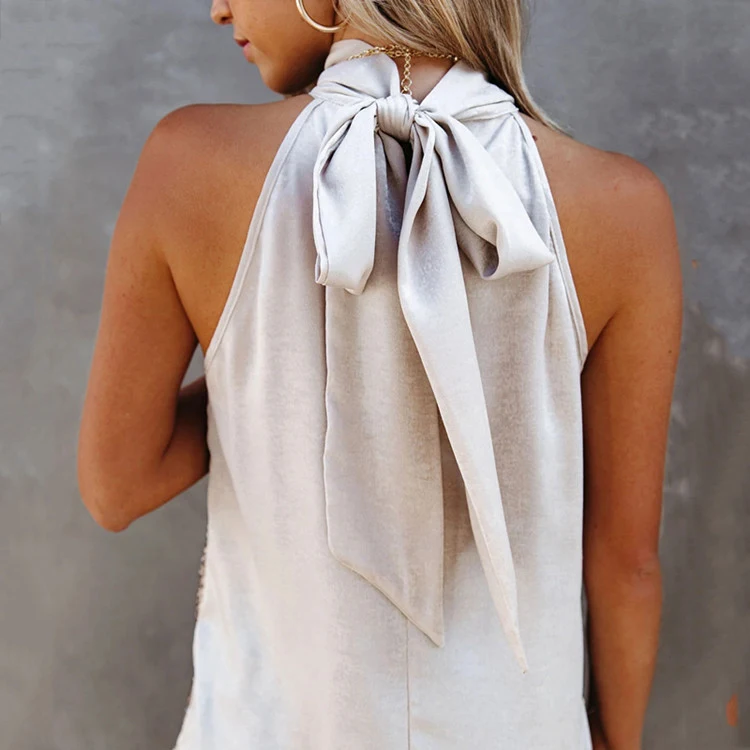 Title 4, Temperament Lace-up Vest Pullover Sleeveless. A...