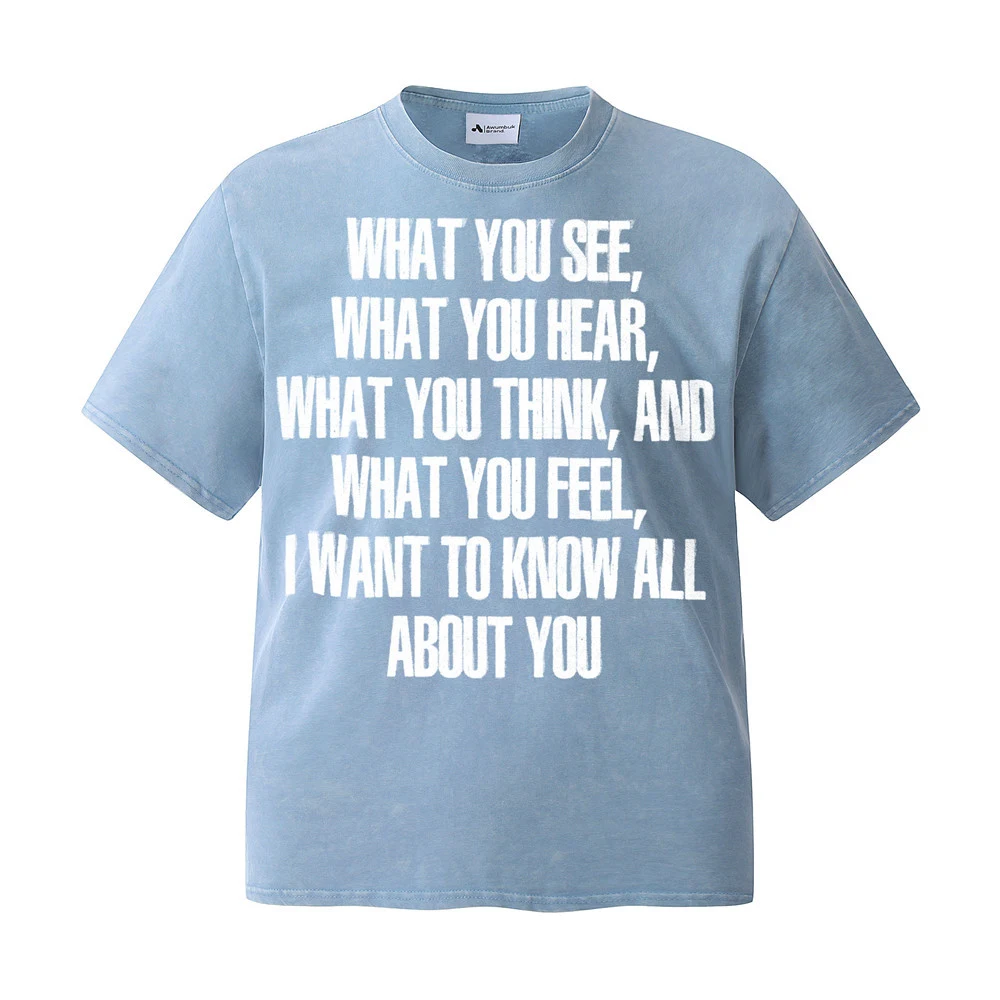 Camiseta masculina de manga curta com letras em inglês, moderna e confortável. Perfeita para looks casuais, ideal para o verão. — foto 12
