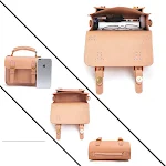 Bolso Cambridge Hecho a Mano de Cuero Curtido Vegetal Color Original Bandolera Portátil Ideal para Uso Diario — foto 2