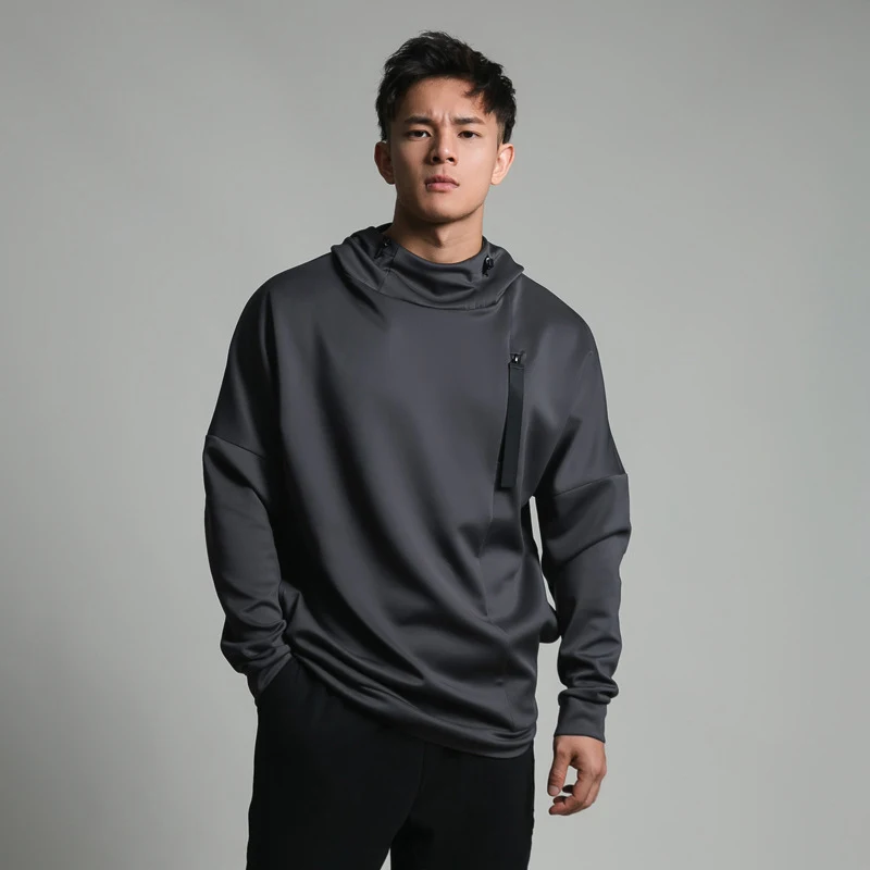 Suéter Esportivo de Gola Alta Masculino Solto Conforto e Liberdade de Movimentos Perfeito para Treinos e Atividades ao Ar Livre Design Moderno e Elegante — foto 4