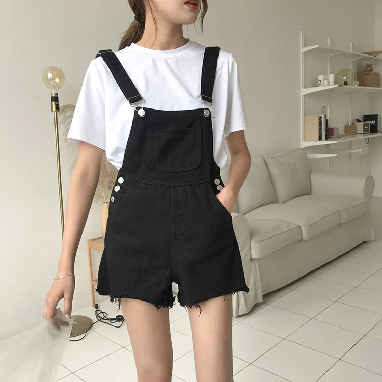 Shorts de mezclilla holgados con cinturón elástico para mujer Ropa femenina ideales para el verano, cómodos y versátiles, perfectos para cualquier ocasión casual. — foto 13