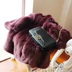 Women's Faux Fox Fur Grass and Fur Coat, mid-length, loose, thick and warm. Stay cozy and stylish this winter season wit — photo 3