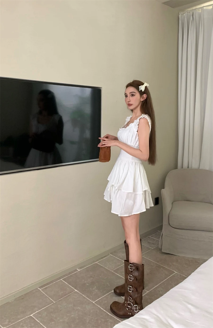 Title 15, Summer Womens Black Collar Dress