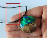 Colar com pingente de gema Sistema Solar Céu Estrelado Uma joia celestial que brilha e encanta, perfeito para presentear mulheres e meninas. — foto 4