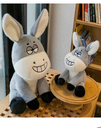 Title 7, Esel-Plüschtier als Bett-Schlafpüppchen, kusche...