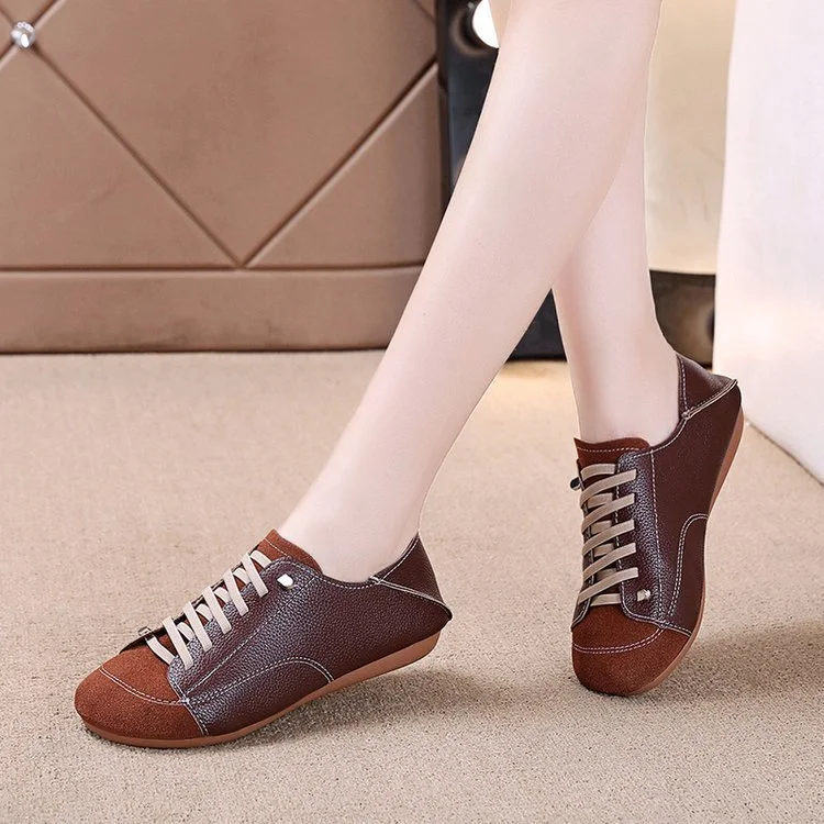 Title 5, Womens New Retro Simple Flat Comfortable Round...