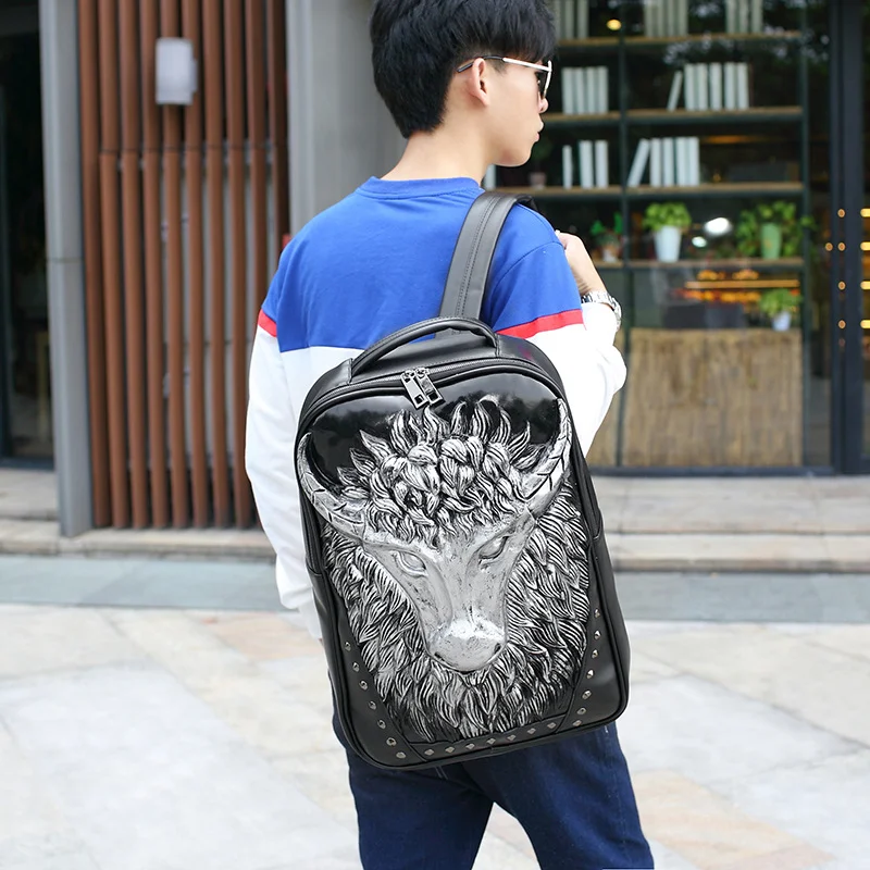 Title 7, Mochila Creativa 3D con Diseño de Vaca Personal...