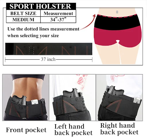Title 6, Bestickte Outdoor-Sport-Taillenholstertasche fü...