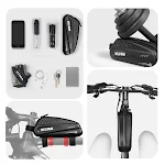 Bolsa de selim para bicicleta de estrada e mountain bike com casco rígido Acessórios para ciclismo Resistente e à prova d'água. — foto 2