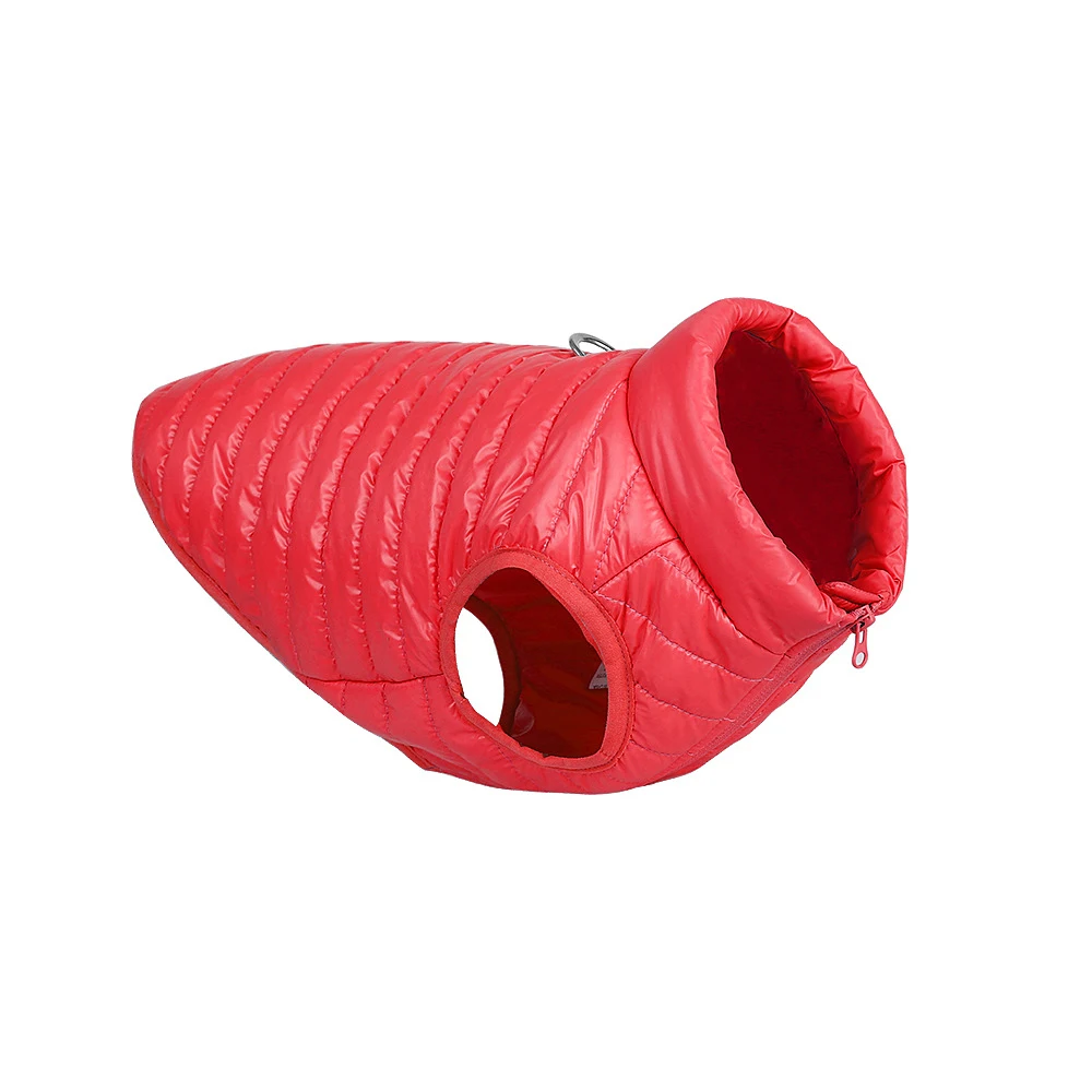 Chaqueta para cachorro con cremallera completa de nylon otoño invierno. Protección y comodidad para tu mascota en climas fríos, fácil de poner y quitar. — foto 1