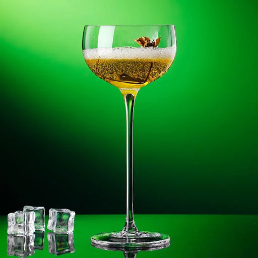 Title 3, Japanese Style Crystal Tall Cocktail Glass Elev...