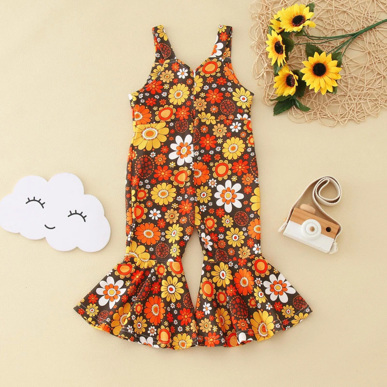 Personalisierte Mädchen-Mode Schlaghosen-Overalls — foto 8