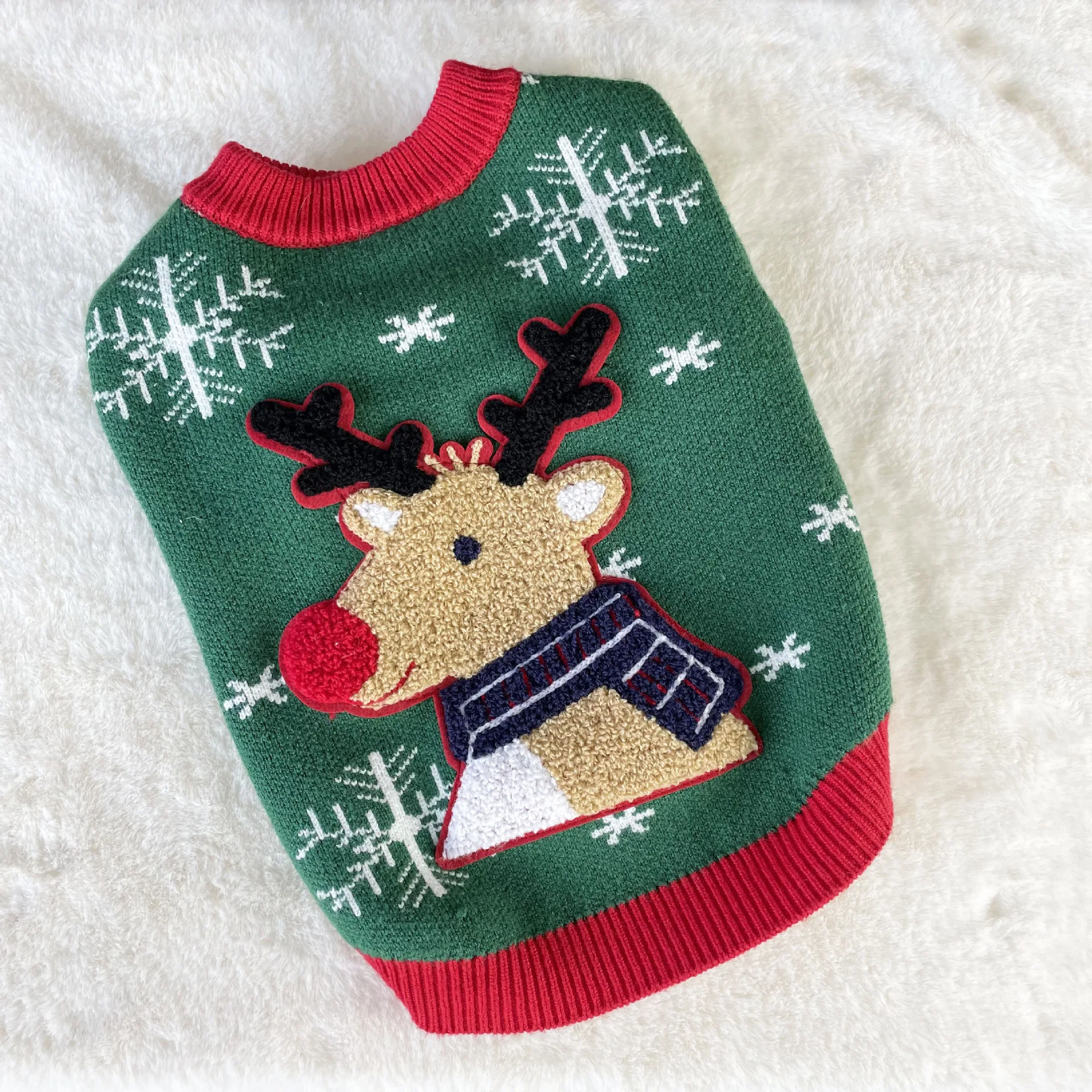 New Christmas Padded Dog Sweater Pet Clothes Warm Festive Winter Wear Ideal for Holiday Parties and Keeping Your Dog Coz — photo 4