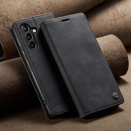 Title 2, Phone Case A25 Drop-resistant Bracket Leather C...
