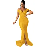 Fashion Large V-neck Micro-wrinkle Tight Dress — photo 12