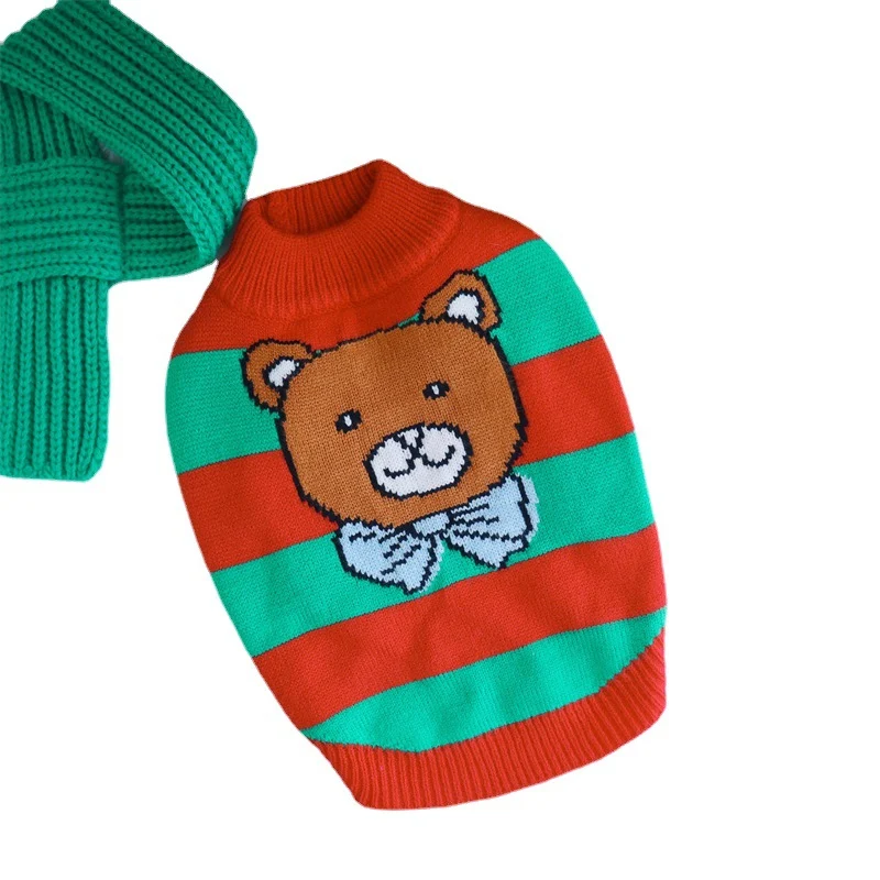 Christmas Knitted Sweater for Pet Dog, Cotton Fabric, Comfortable and Festive, Keeps Your Dog Warm and Stylish During th — photo 1