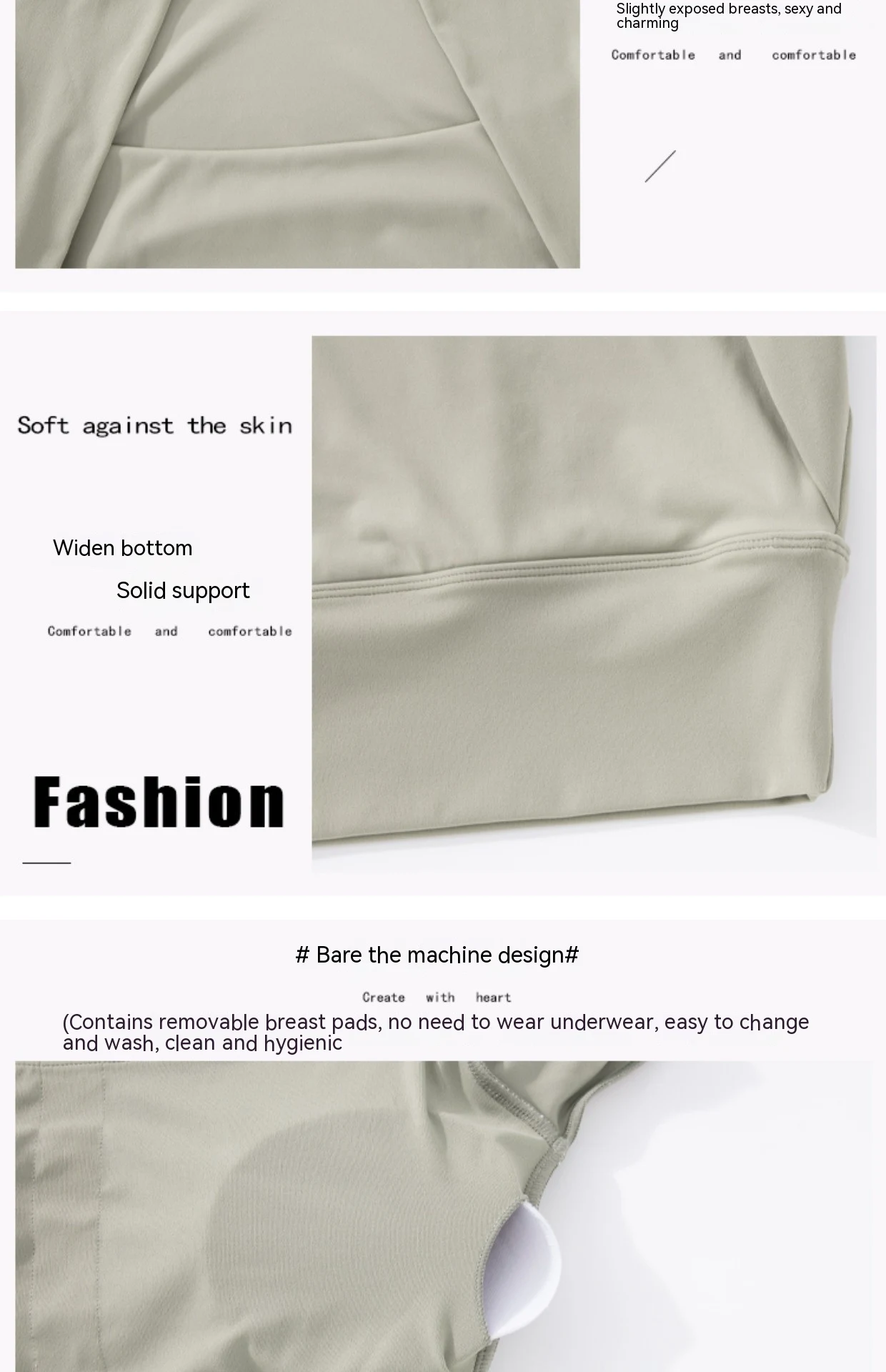 Title 9, With Chest Pad Yoga Clothes Cropped Quick Dry T...