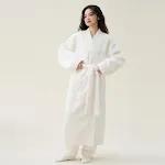 Women's White Bathrobe Pants