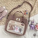 Borsa a tracolla per studentessa carina e versatile, abbinabile a ogni outfit. Perfetta per portare con te l'essenziale quotidiano con stile e praticità. — foto 14