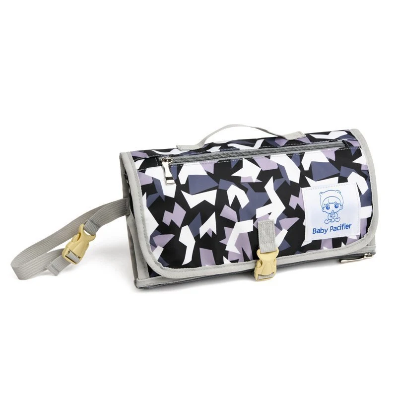 Bolsa mamãe impermeável dobrável para fraldas Armazenamento funcional e portátil para fraldas, perfeito para viagens e uso diário. — foto 3