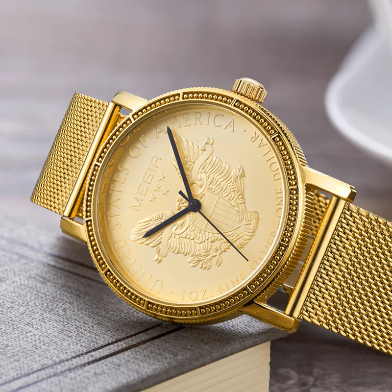 Reloj para hombre ultrafino de cuarzo con correa de malla de acero inoxidable, diseño moderno y elegante para uso diario — foto 3