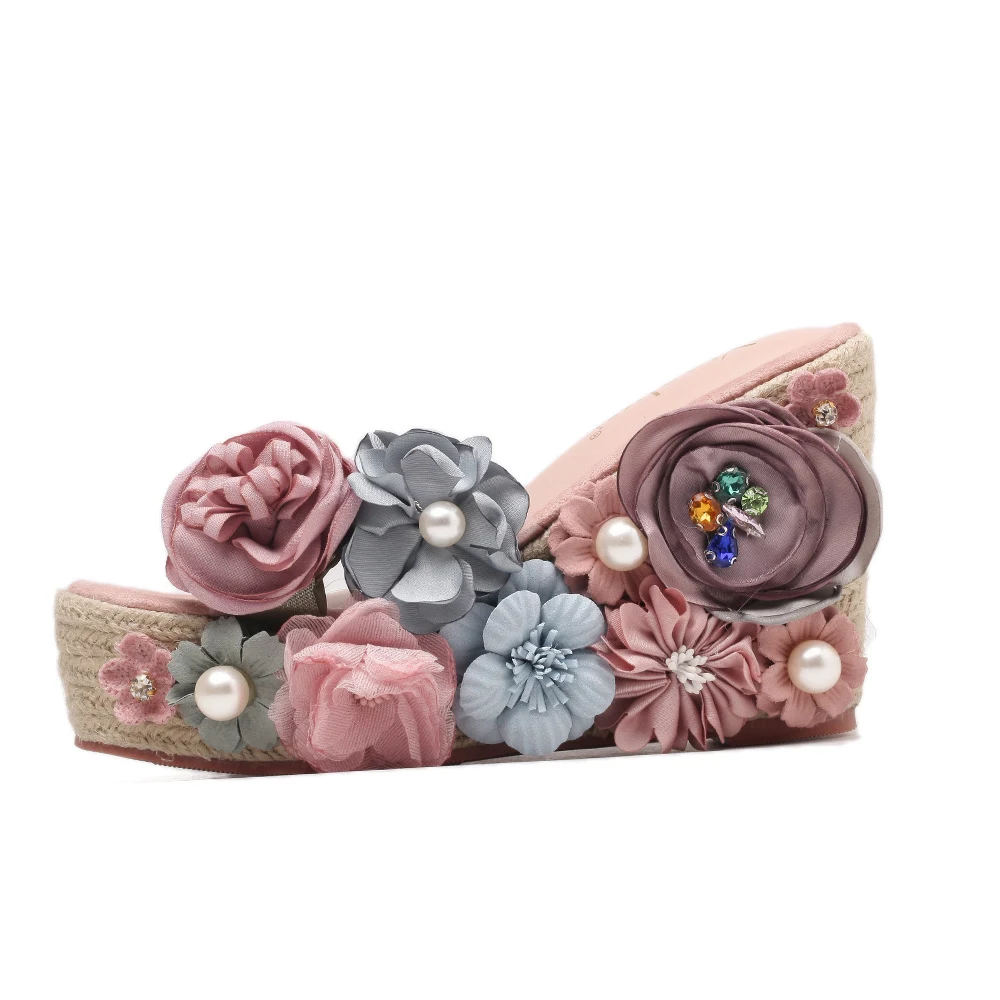 Sandalias y zapatillas de tacón alto trenzadas con cuerda de cáñamo para un estilo elegante y comodidad natural perfectas para cualquier ocasión — foto 1