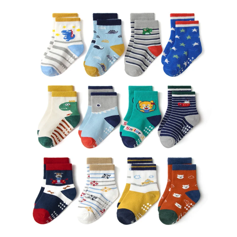 Title 3, Floor Socks Solid Color Polka Dot Cotton Socks ...