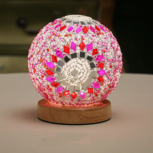 Title 5, Small Bohemian Style Rechargeable Table Lamp Ni...