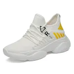 White Yellow Flat Bottom