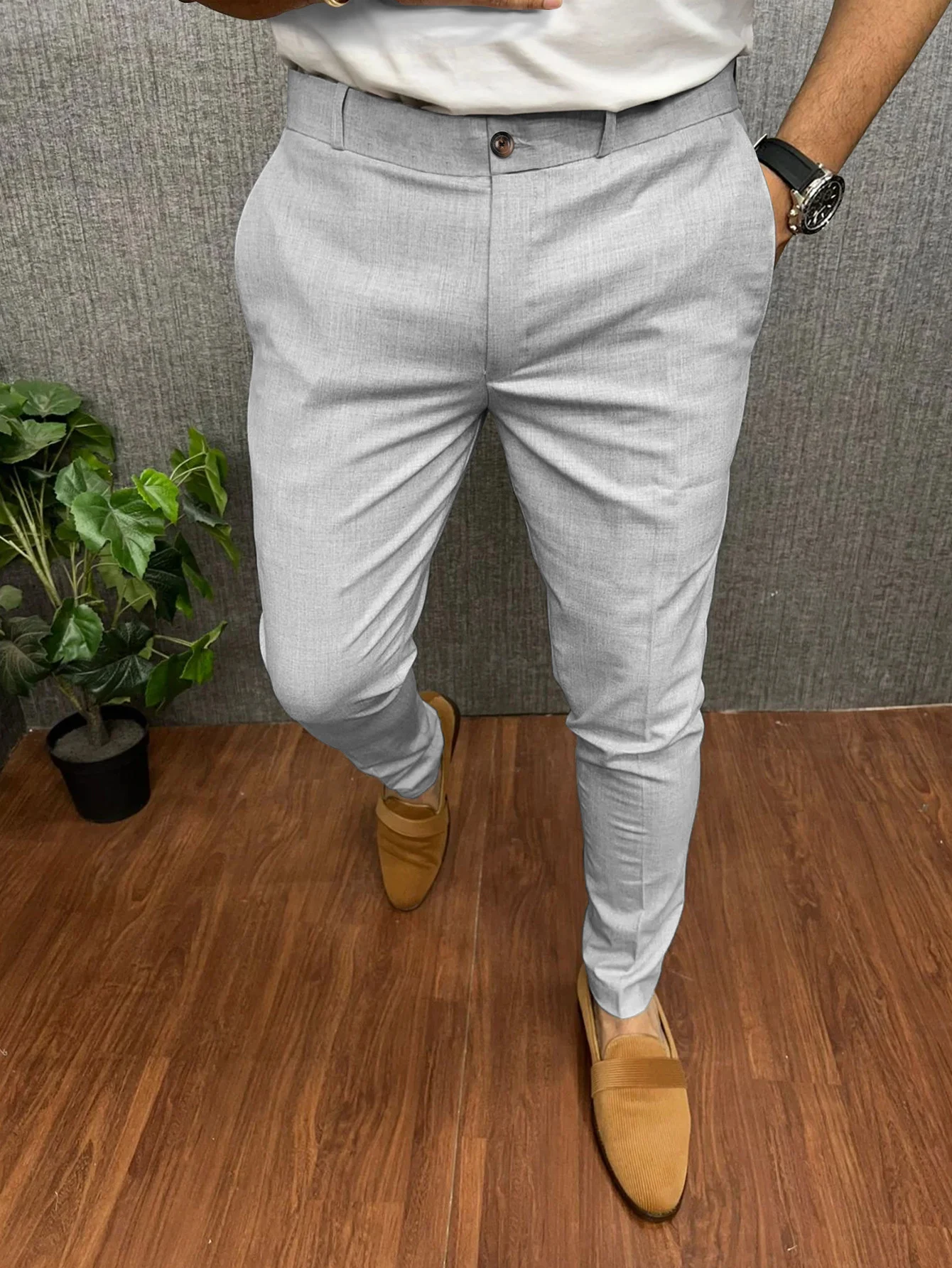 Title 4, Skinny Formal Wear Slim-fit casual broek, buite...