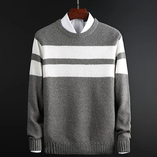 Title 7, Korean Casual Knitwear Pullover Bottoming Shirt...