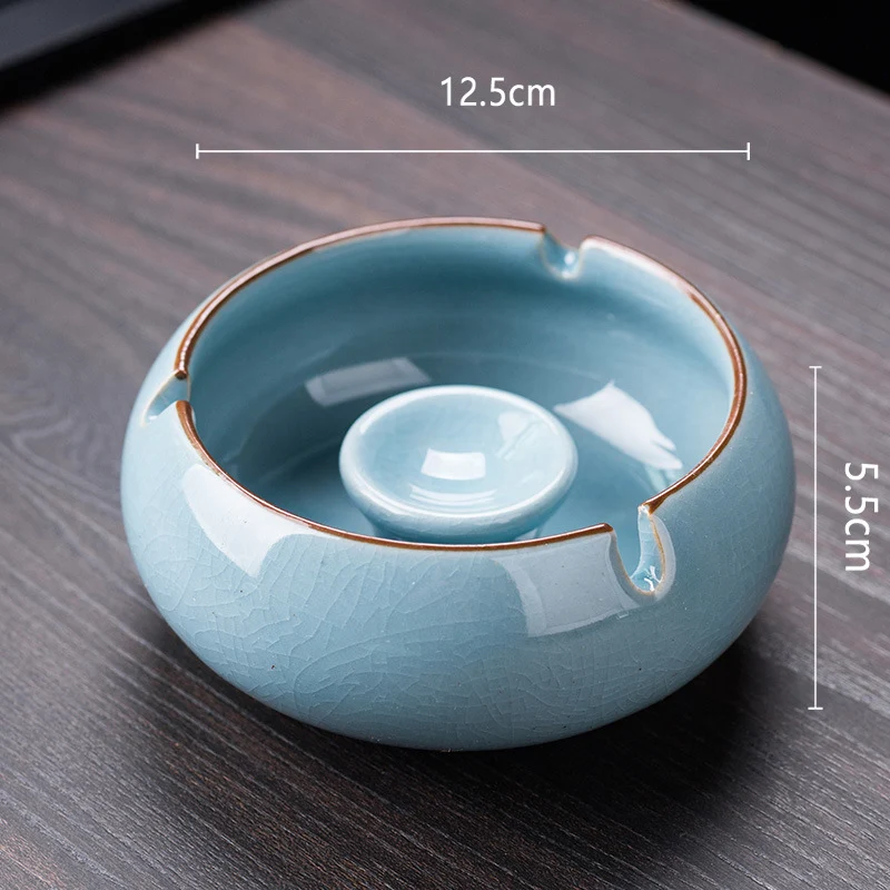 Creative Ashtray With Lid Desktop Prevents Fly Ash Elegant Ornament For Home Office and Outdoor Use Stylish Design — photo 7