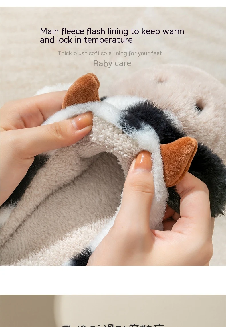 Title 3, Womens Cotton Slippers for Home, Thick Bottom,...