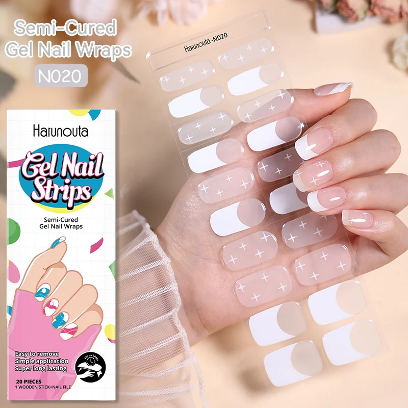 Title 6, Japanese Style Nail Beauty Gel Stickers Semi-cu...