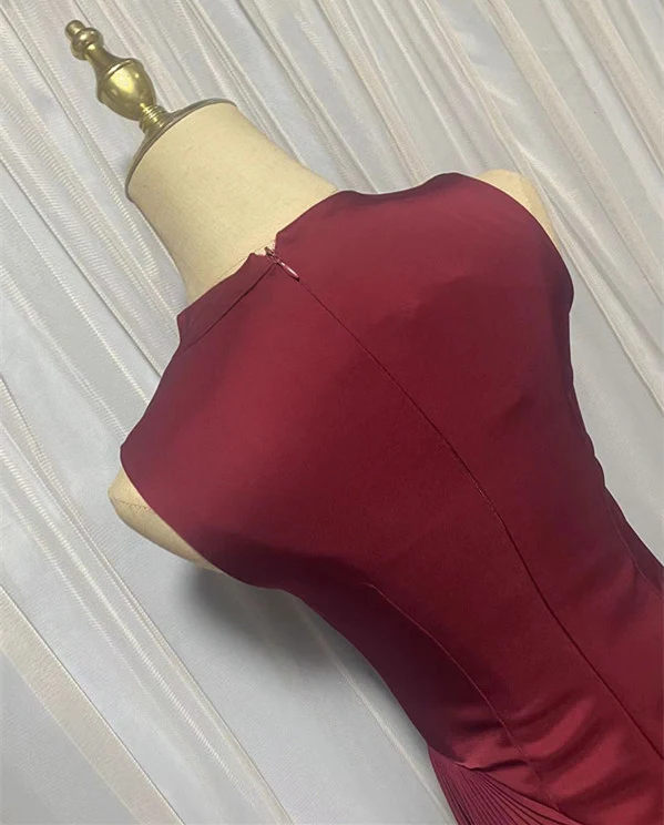 Title 5, Autumn And Winter Dress Half Turtleneck Asymmet...