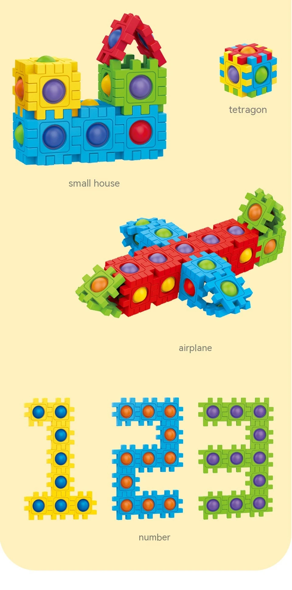 Title 5, Assembling Building Blocks 3D Puzzle Model Chil...