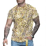 Men's 3D Printed Personalized Short Sleeved Round Neck T-Shirt. Unique design, ultimate comfort, and tailored style. Exp — photo 6