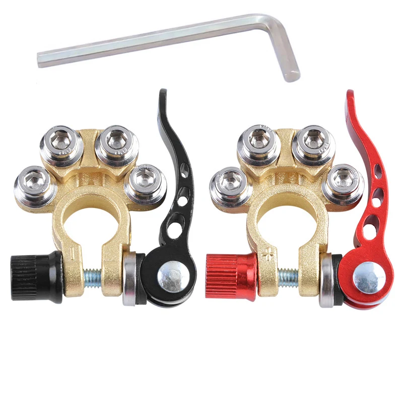 Thickened Brass Car Battery Pile Head Connector. Quick Disconnect Clip for Fast and Secure Battery Connections and Disco — photo 1