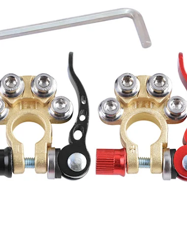 Thickened Brass Car Battery Pile Head Connector. Quick Disconnect Clip for Fast and Secure Battery Connections and Disco