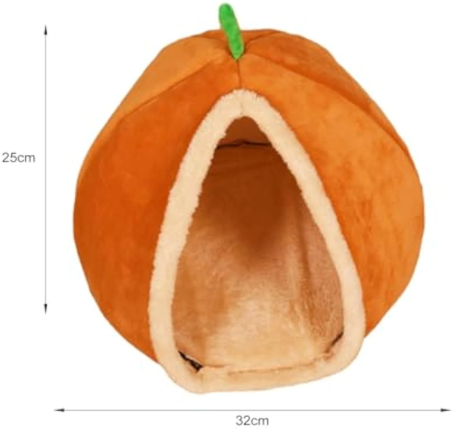 Pumpkin shaped cat house dog cat bed, a cozy and semi-enclosed sleeping furniture for pets, ideal for puppies and small — photo 4