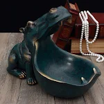 Hippo Decoration Creative Home Living Room Shoe Cabinet Sundries Organizer Ornament Stylish and Functional Home Decor So — photo 10