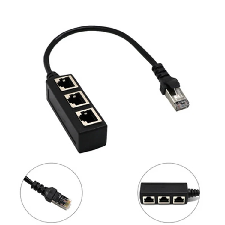 Title 5, Adaptador Divisor de Cabo Ethernet RJ45 Extenso...