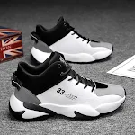 Heren Hardloop Basketbal Sportschoenen Casual. Comfortabele en stijlvolle schoenen voor sport en dagelijks gebruik. Perfecte pasvorm en duurzaam ontwerp. — foto 5