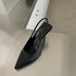 Women's Pointed High Heel Satin Sandals for Spring, Sexy Stiletto, Low-Cut Back, Empty High Heel Pumps for a Stylish Loo — photo 13
