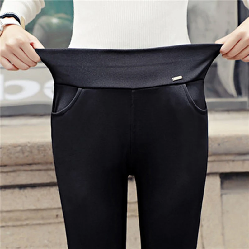 Ladies black pencil pants for a polished look. Versatile and comfortable, perfect for work or evening wear. A flattering — photo 6